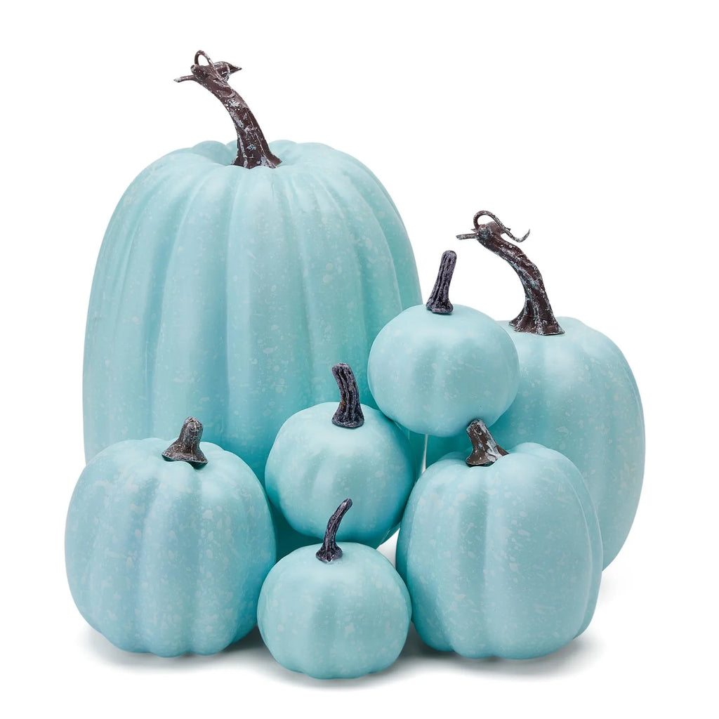 7Piece Artificial Assorted Pumpkins Set