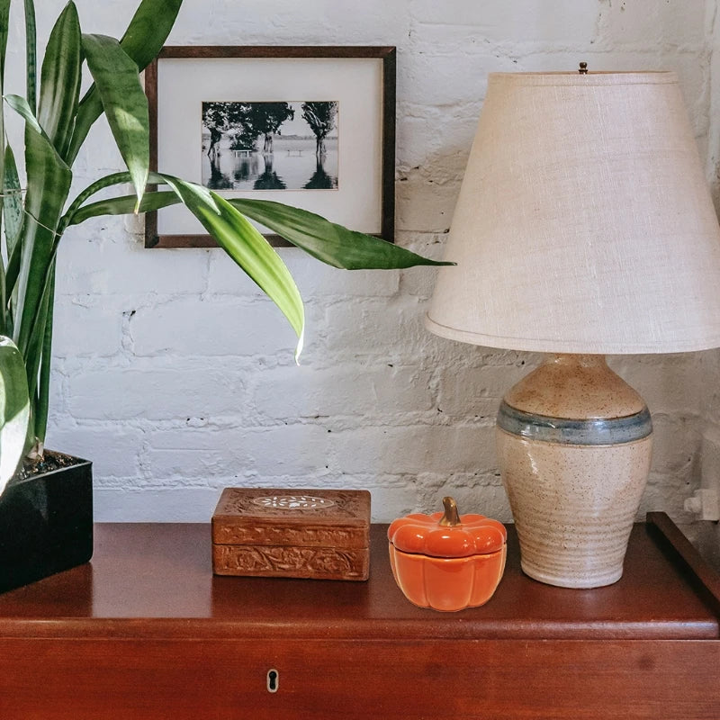 Pumpkin Candy Holder Cup with Lid