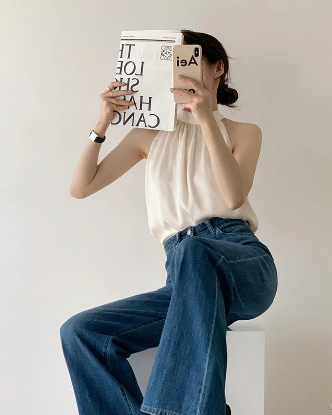 Women's Elegant Halter Blouse