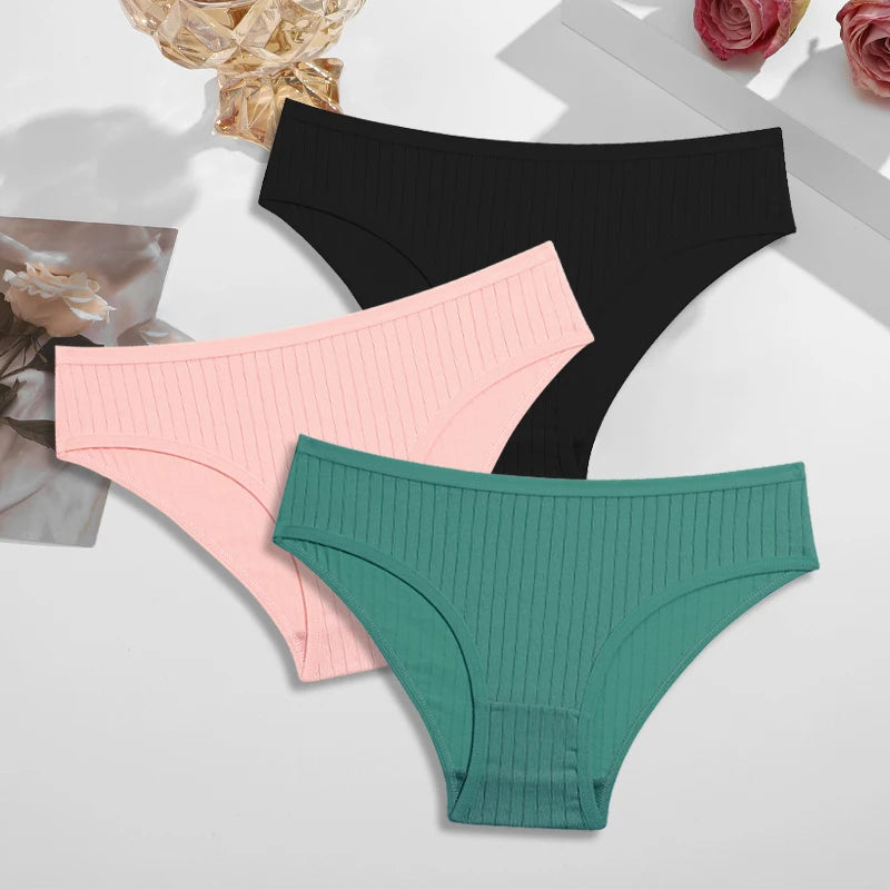 3Pcs Cotton Panties