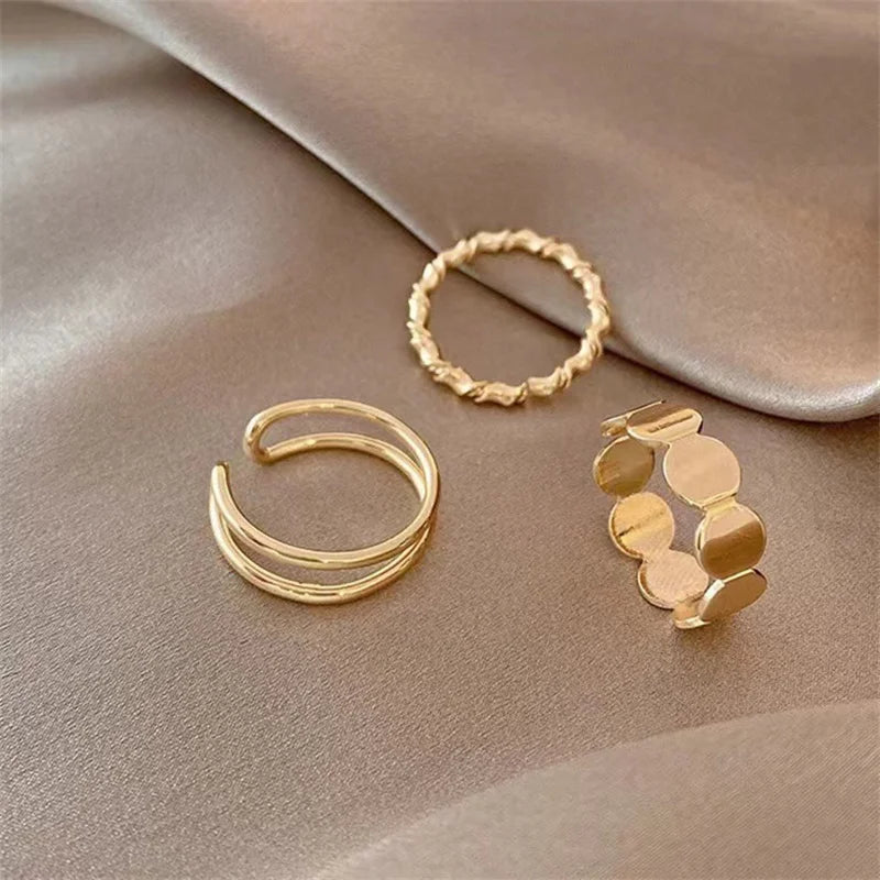 Handmade 3Pc Rings Set