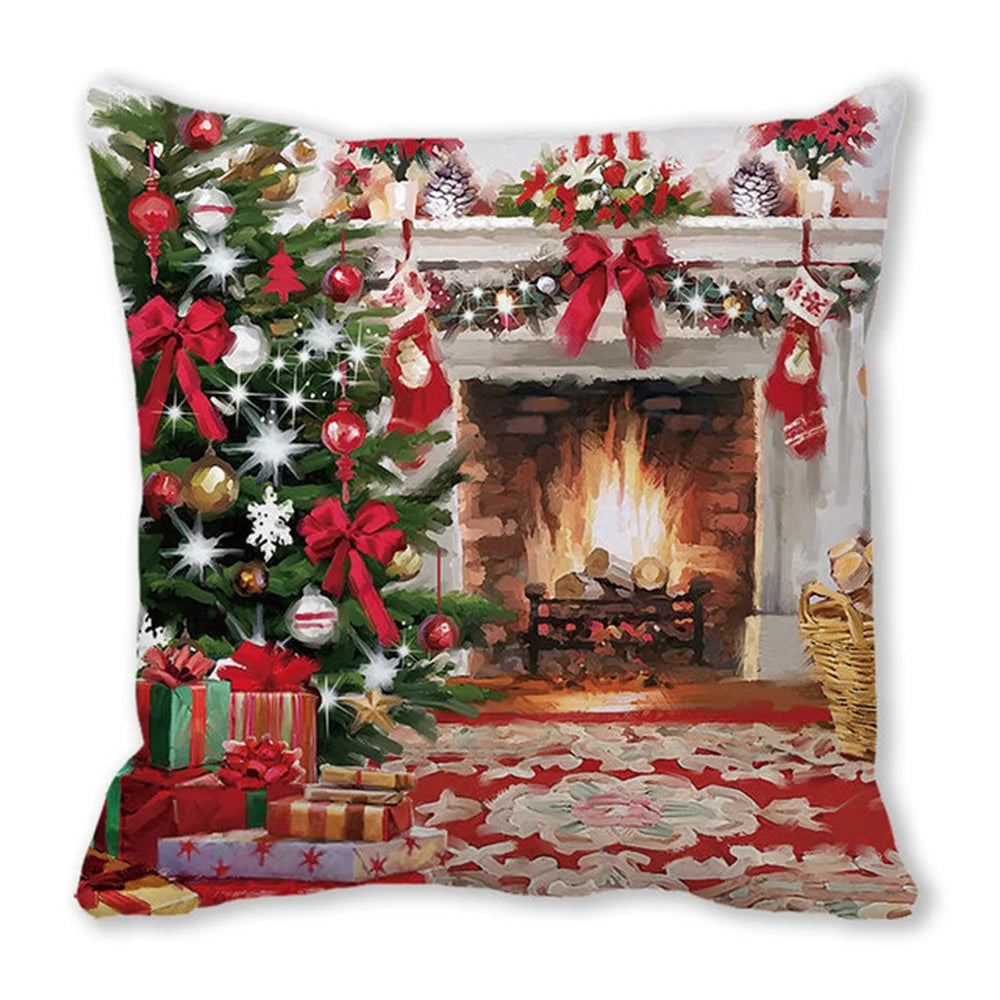 45cm Merry Christmas Cushion Cover Pillowcases; Many Styles