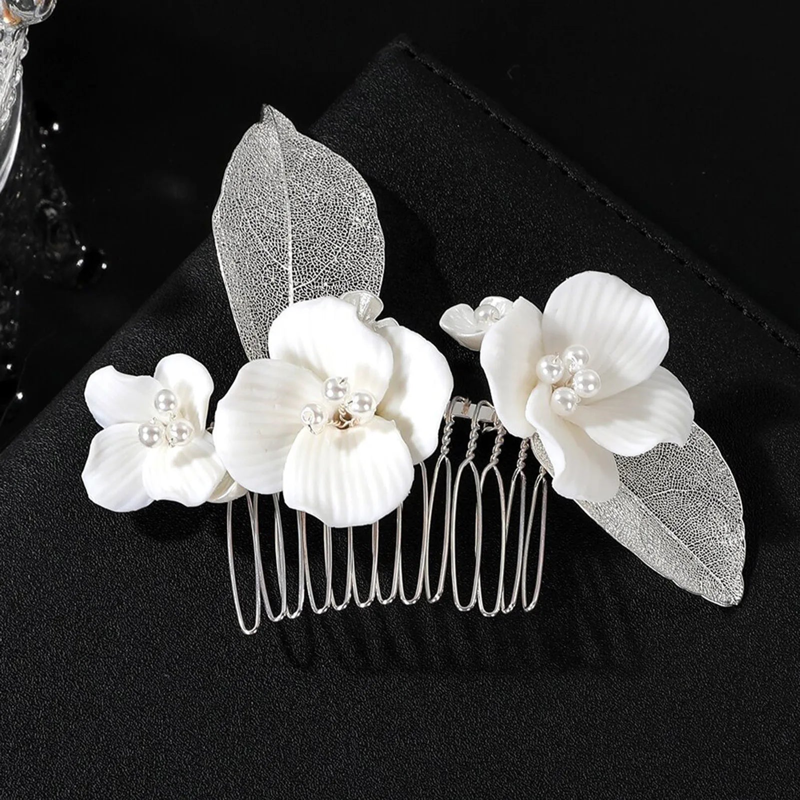Bridal Crystal Pearl Hair Comb
