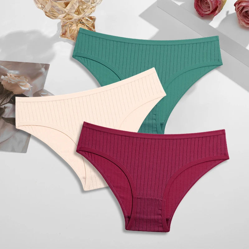 3Pcs Cotton Panties
