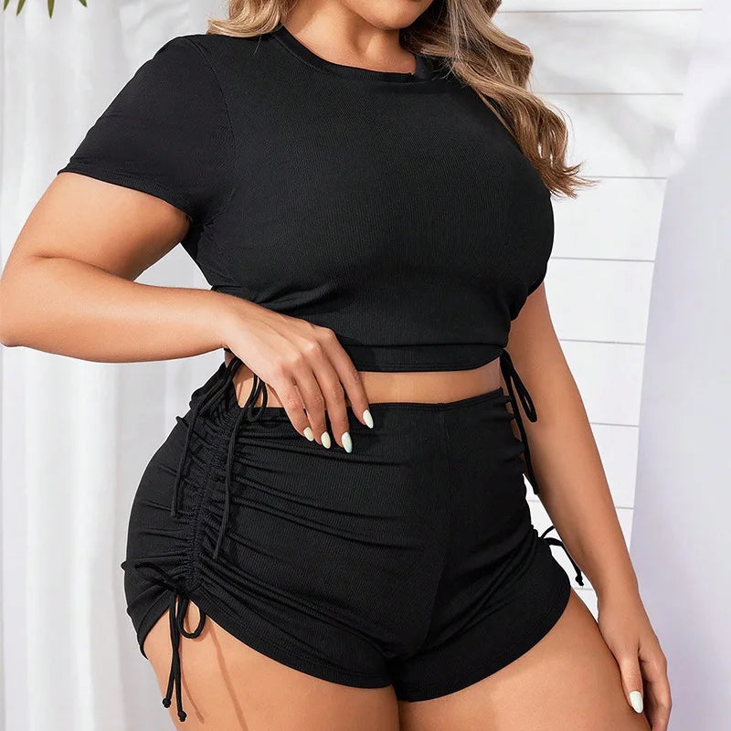 Plus Size Two Piece Bikini Set