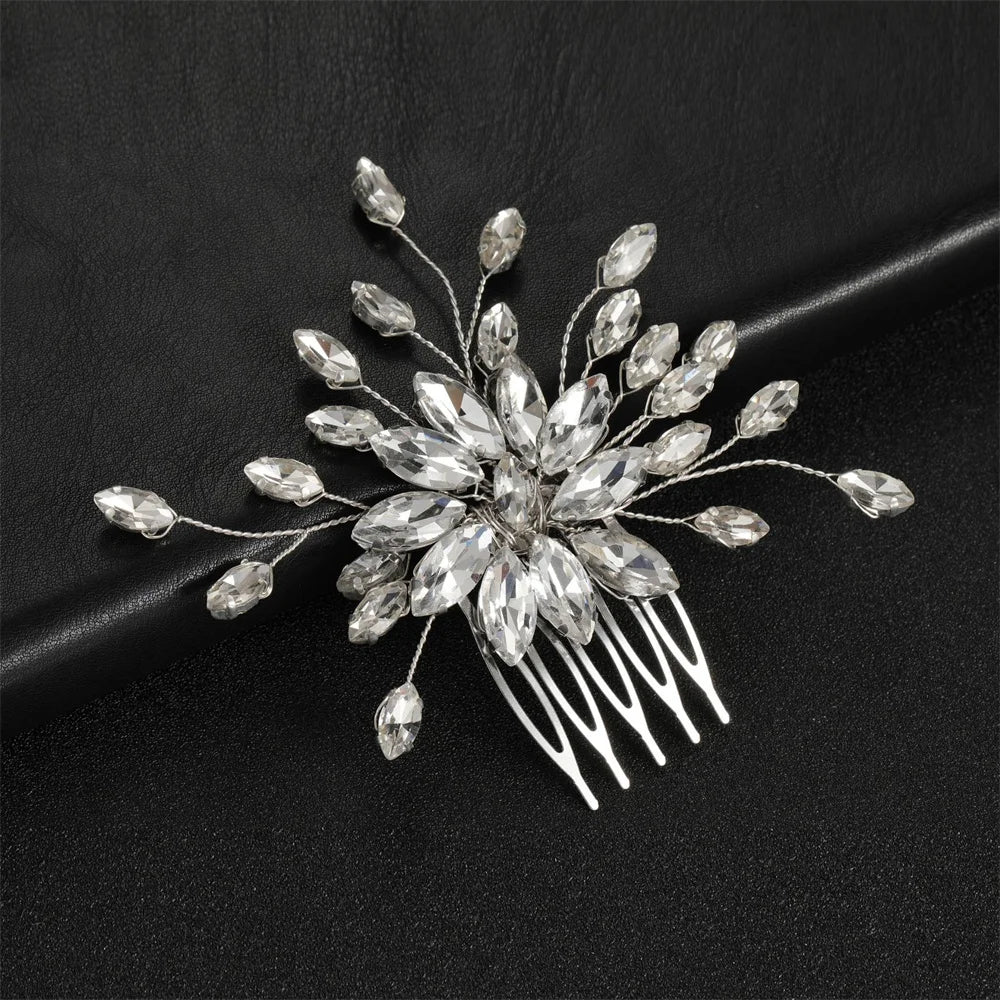 Bridal Crystal Pearl Hair Comb