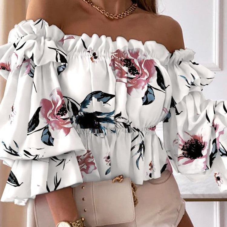 Sexy Off The Shoulder Long Sleeve Blouse
