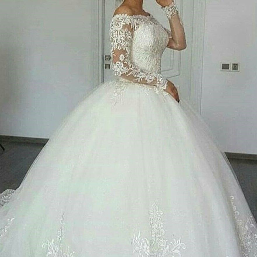 Custom Elegant Wedding Gown
