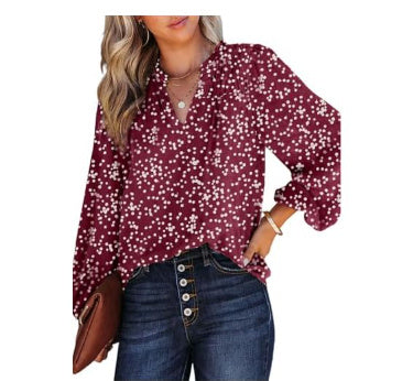 Long Sleeve Cute Blouse