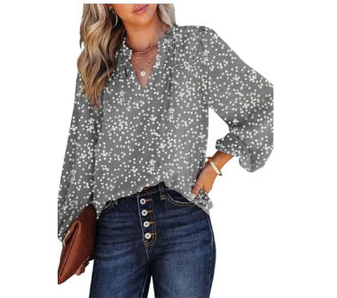 Long Sleeve Cute Blouse